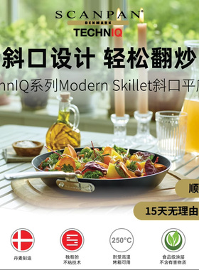 丹麦Scanpan平底锅进口不粘锅家用TechnIQ电磁炉燃气灶专用