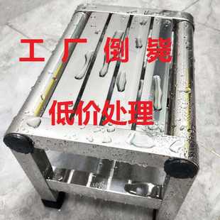 不锈钢方凳子加厚家用餐桌高板凳可叠放餐厅饭店商用四方椅子