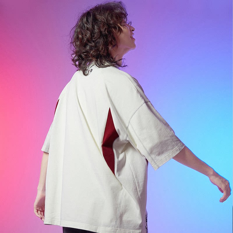 EDG电子竞技俱乐部联名吉考斯工业男女同款拼色polo衫宽松半袖T恤