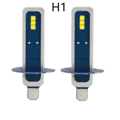 汽车大灯高亮H1H3聚光LED灯泡60W蓝版近光灯雾灯原装位12V24V通用