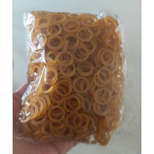 黄色橡皮圈小号胶圈牛皮橡胶圈多用途高弹力橡筋烧烤串扎娃娃菜