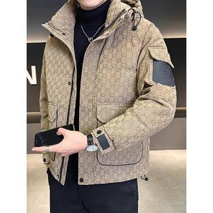 嘉兴平湖羽绒服男士加厚极寒保暖白鸭绒高级感短款冬季羽绒衣外套