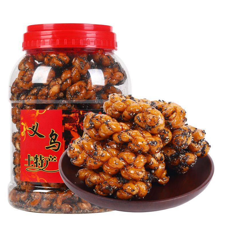 红糖麻花义乌手工红糖小麻花桶装独立小包装零食金华小吃跨境批发,零食/坚果/特产,麻花,淘宝优惠券,粉丝福利购,淘宝优惠卷