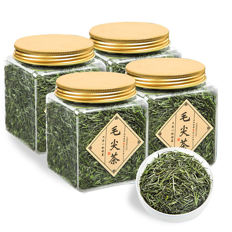 原产地新茶河南毛尖茶绿茶明前嫩芽雀舌 浓香型散装罐装125克