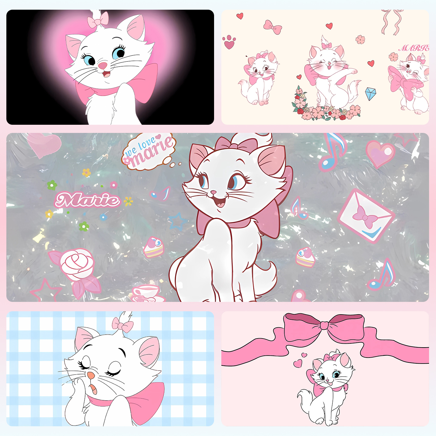 玛丽猫卡通超大号鼠标垫