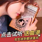 小众网红手指琴冷门小乐器卡林巴琴专业21音适合女生 随身小乐器