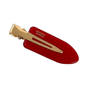 醋酸抓夹红色发夹新年头饰刘海夹前额碎发夹鸭嘴夹侧边边夹本命年