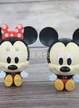 儿童蛋糕装饰米奇米妮摆件 网红2支装米老鼠可爱玩具配件