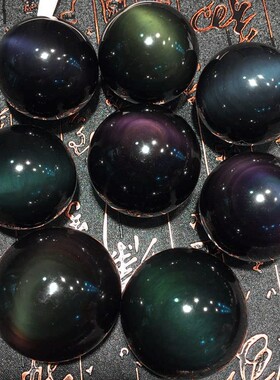 2025双彩黑曜石艺术装饰摆件新潮家居风水饰品办公室时尚艺术之作