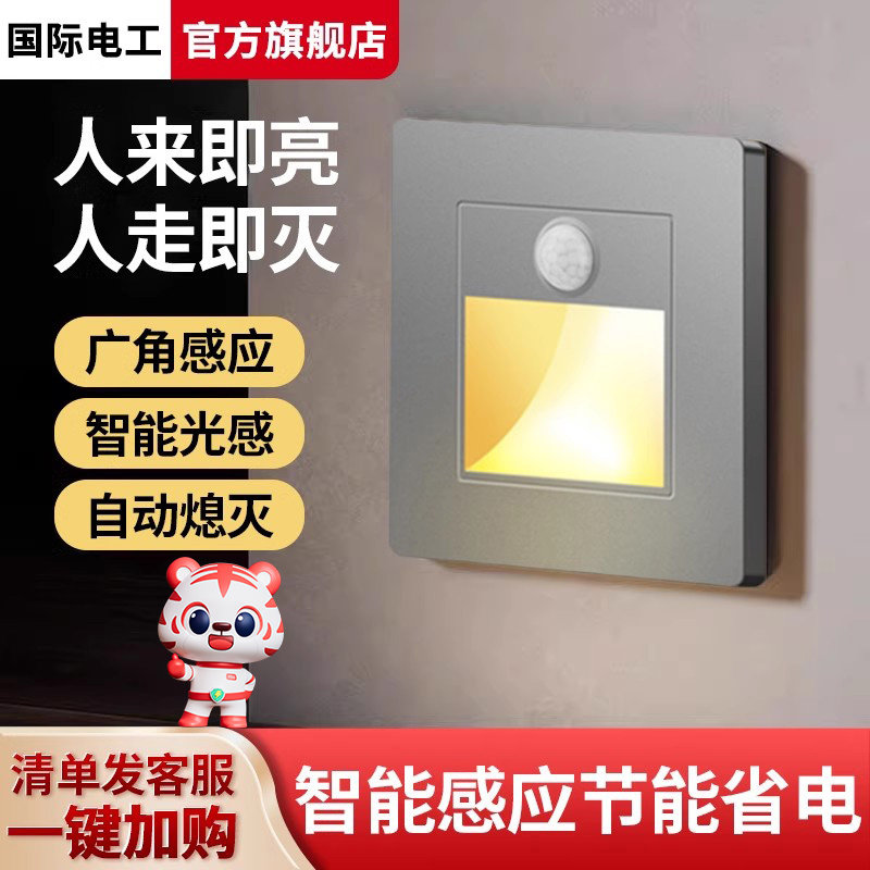 嵌入式人体感应小夜灯楼