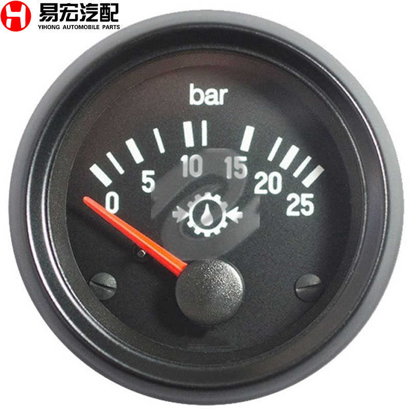 卡车汽车52mm柴油发电机组 VDO油压表 12V/24V 0-25BAR