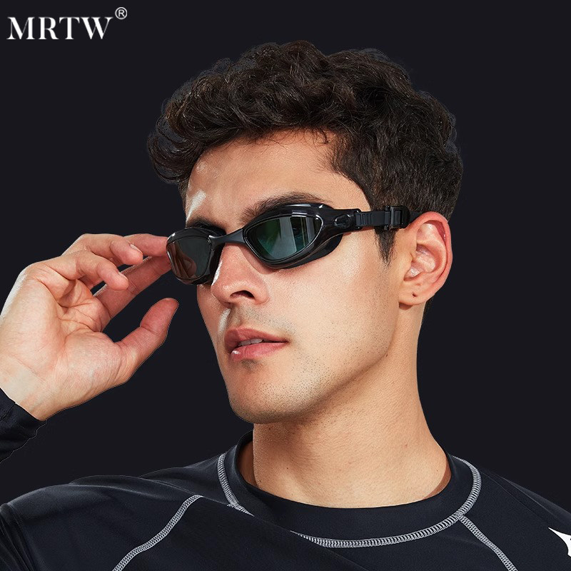 专业泳镜防水防雾高清大框男女游泳眼镜近视眼镜帽套装带度数