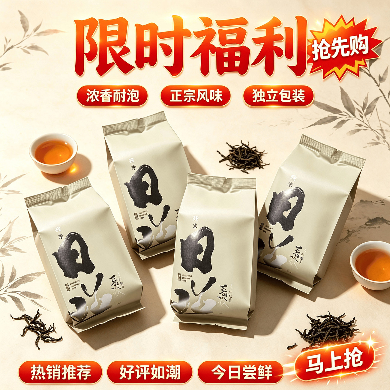 2026正宗山东日照绿茶新春茶叶耐泡散装袋雨前豌豆板栗香独立包装图片