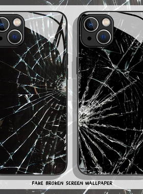 适用一加ace6手机壳iqoo15仿真碎屏1+13爆屏12pro玻璃neo11恶搞10破碎9男8/7se/5至尊版3/2/s套r/t/oppo/vivo