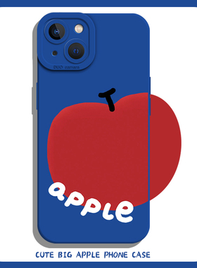 ins卡通手机壳适用苹果16可爱iphone15promax水果14plus简约13mini小众12高级11蓝色8p情侣7夏天xs新款xr/x女