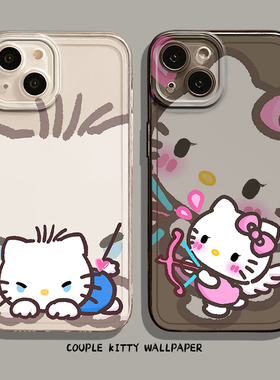 情侣Hellokitty手机壳适用小米17卡通15ultra一对14pro/13/12/11红米k80k70k60k50k40s/k90女note10/turbo4/3