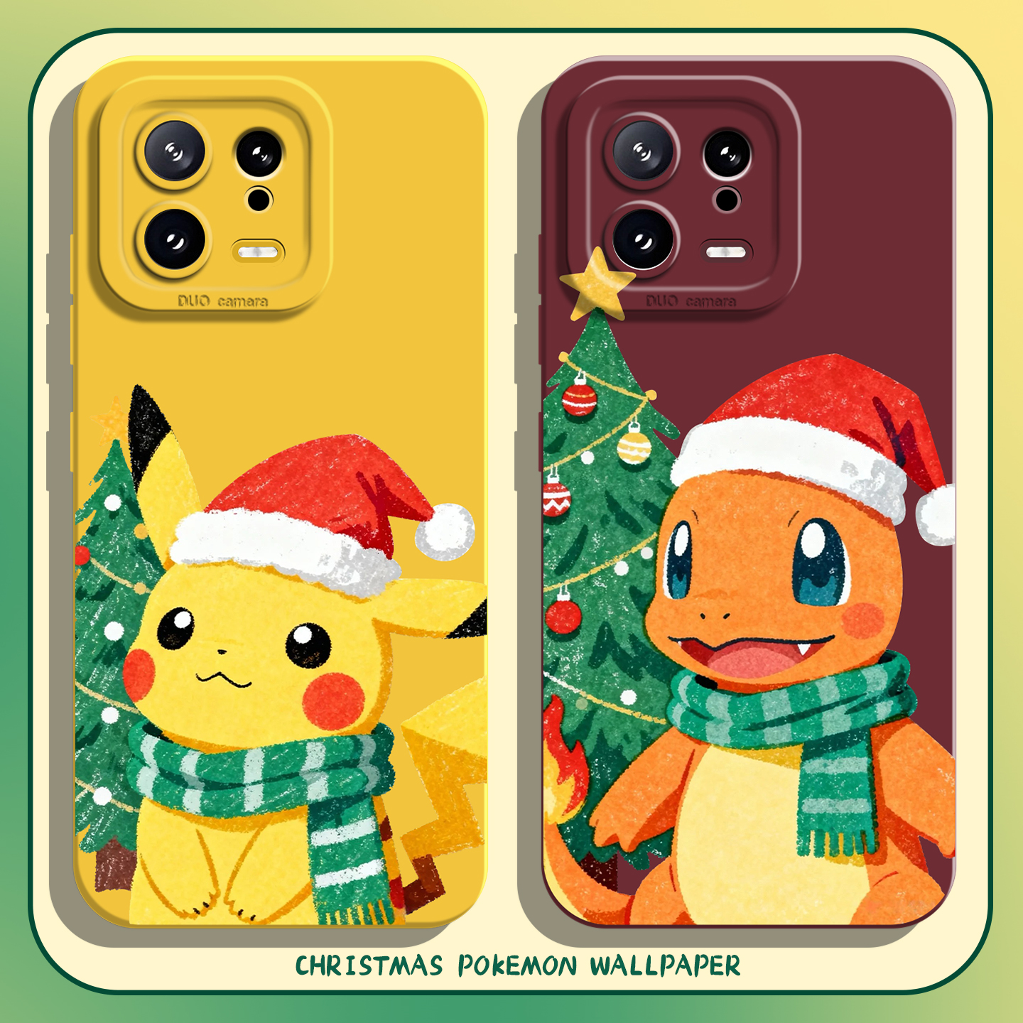 适用小米红米手机壳圣诞宝可梦