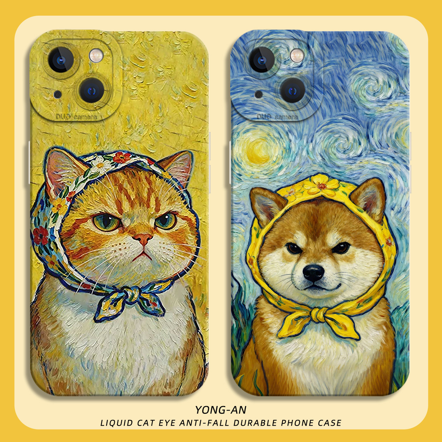 适用一加ace6手机壳iqoo15油画猫咪小狗1+13梵高12pro艺术neo11抽象10/9/8/7se/5搞怪3/2情侣s/r/t/oppo/vivo