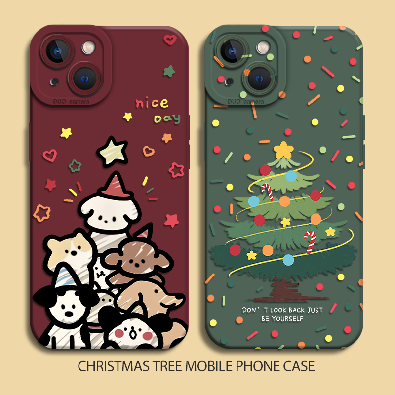适用荣耀手机壳圣诞树
