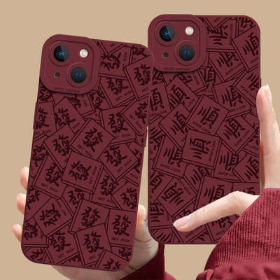 麻将好运发财手机壳新款