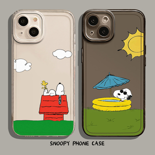 史努比snoopy手机壳适用苹果16新款iphone15promax卡通14plus可爱13mini小清新12情侣11夏天8p狗狗7小狗xs/xr