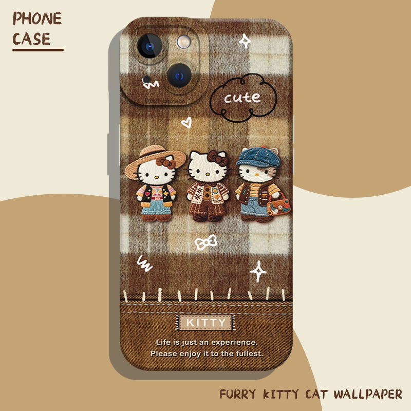 毛绒hellokitty手机壳秋冬新款