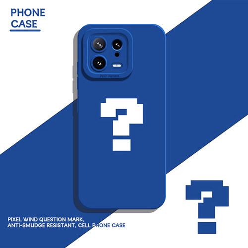 适用小米手机壳像素风问号