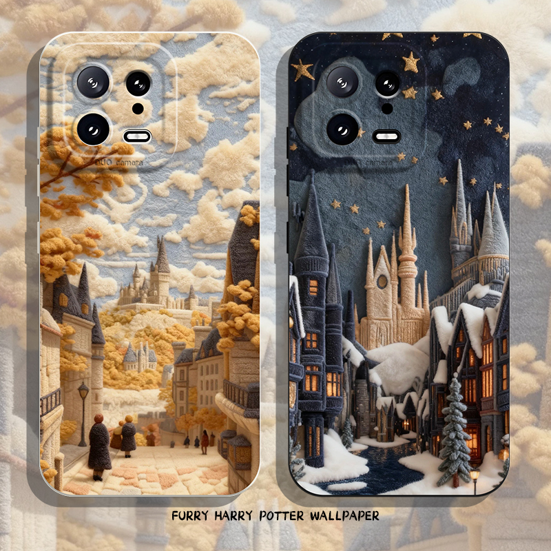 适用小米红米手机壳毛绒哈利波特