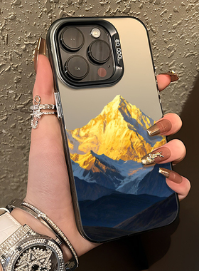 日照金山手机壳适用华为pura80新款nova14小众mate70pro高级感p60发财50招财40/30/13/12/11/10/9荣耀400/300