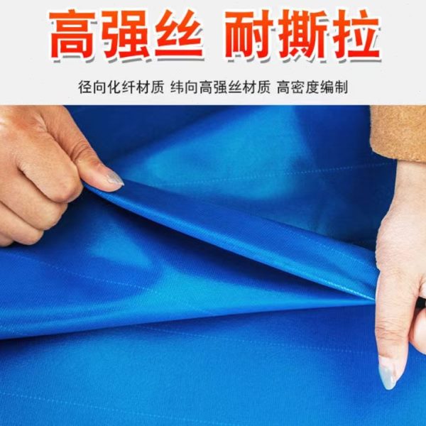 帆布鱼池带支架养殖水池游泳池防水布加厚刀刮布养鱼水箱家用折叠