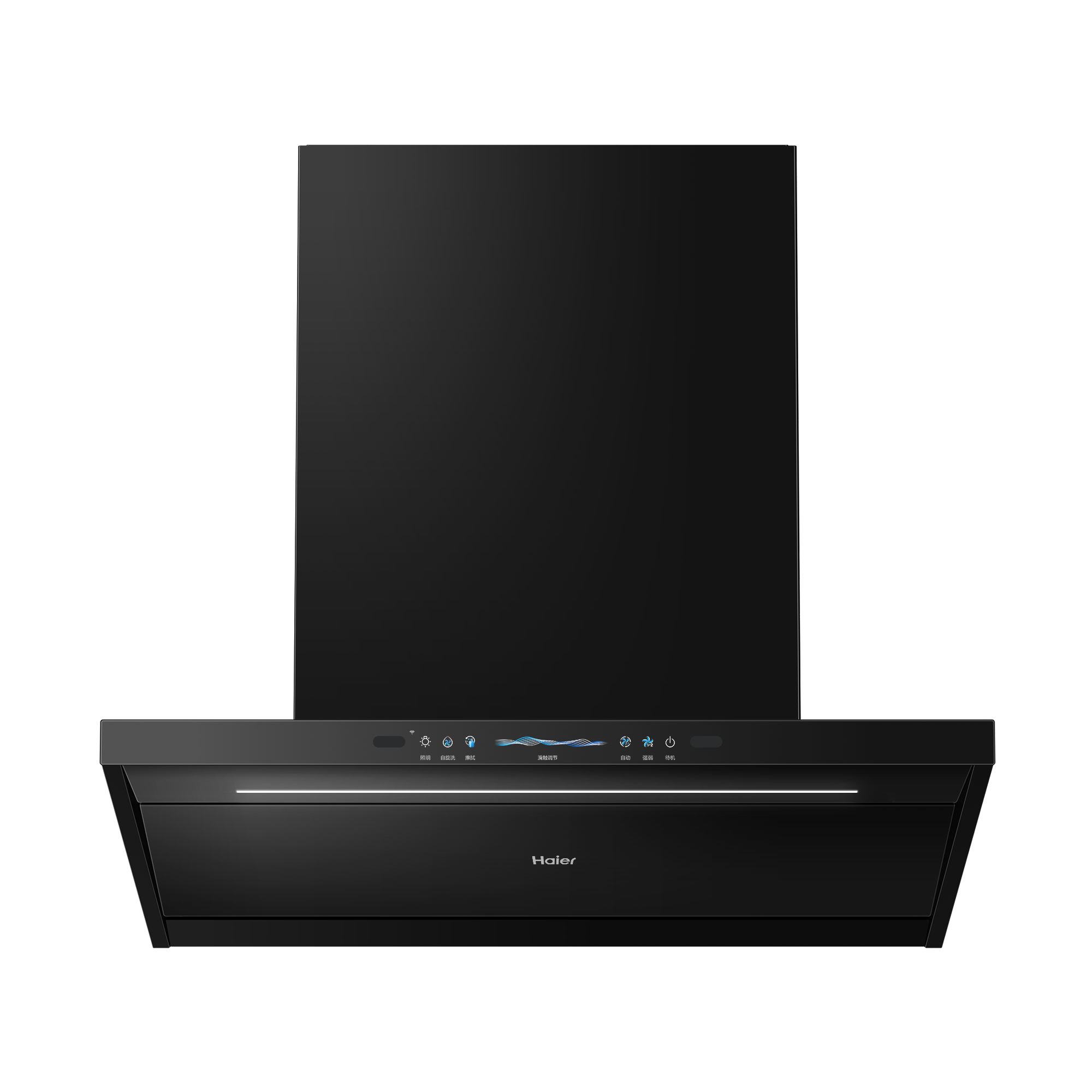 海尔麦浪C1570顶吸式抽油烟机厨房大吸力脱排吸油机家用自动清洗