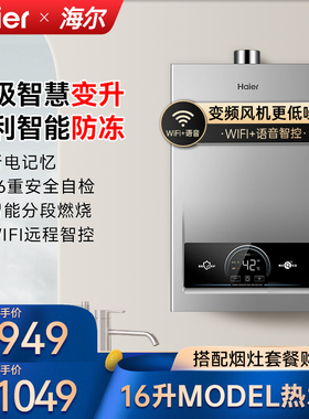 Haier/海尔 JSQ30-16MODEL(12T)U1变频恒温16L强排家用燃气热水器