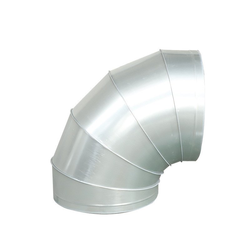 镀锌不锈钢螺旋风管弯头通风管道弯头烟囱排烟管道镀锌白铁皮90度