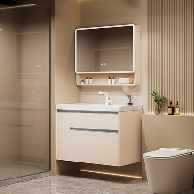 TLSTOK铝蜂窝日式拉篮浴室柜组合