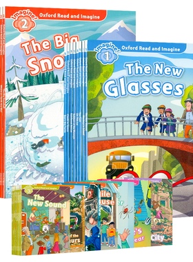 英国牛津大学出版社阅读与想象 Oxford Read and Imagine 1-6级小学一年级牛津少儿分级阅读绘本儿童学习绘本 套装含练习册词典