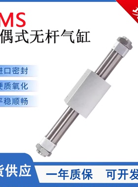 RMS磁耦式无杆气缸RMS-LB/RMS10/16/20/25/32/40X100X200X300X400