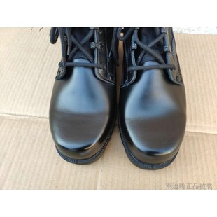 男式皮膛底战术靴高腰皮靴作战训靴黑色战训靴女双密度防刺阻燃