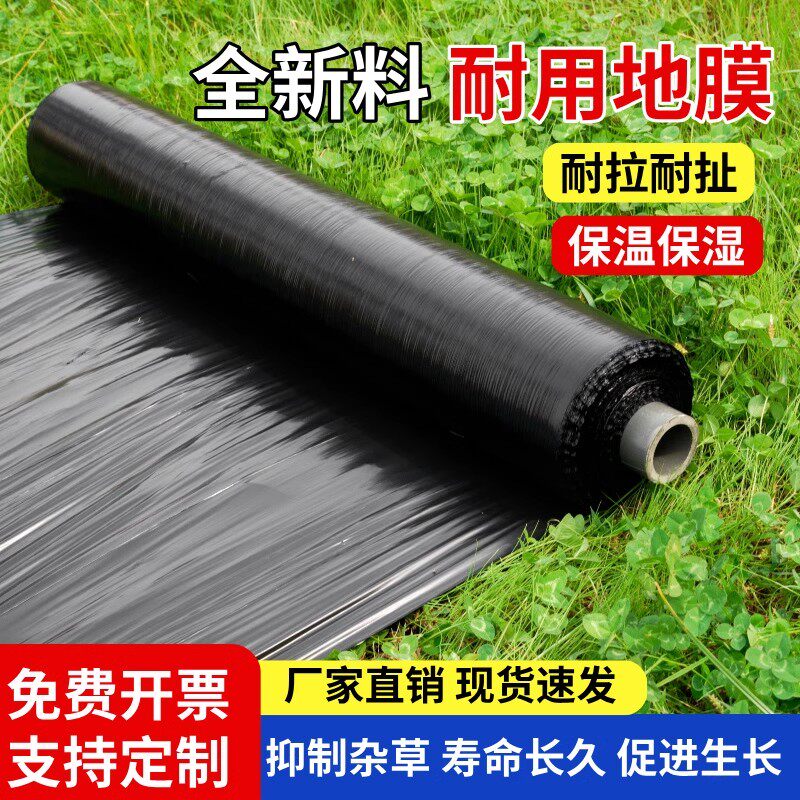地膜塑料薄膜种菜专用农用种植黑色除草保温保湿加厚大棚蔬菜地膜