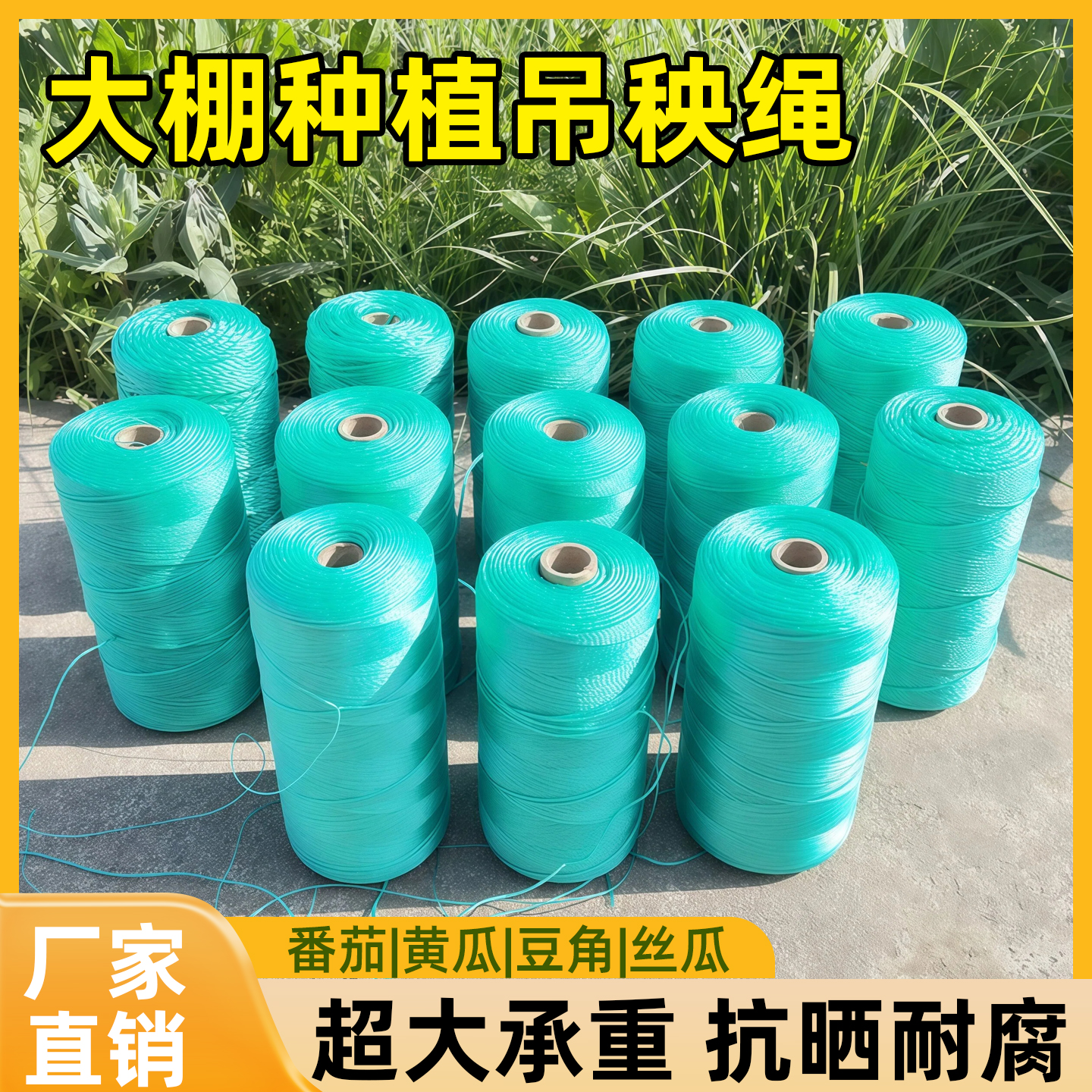 果蔬吊枝绳尼龙料抗老化捆绑绳豆角吊绳吊秧绳大棚专用黄瓜吊蔓绳