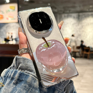 超好看网红 超薄女款 适用华为matex6手机壳新款 粉色苹果matex5折叠屏保护套xt高级感x5全包防摔x3透明x6典藏版