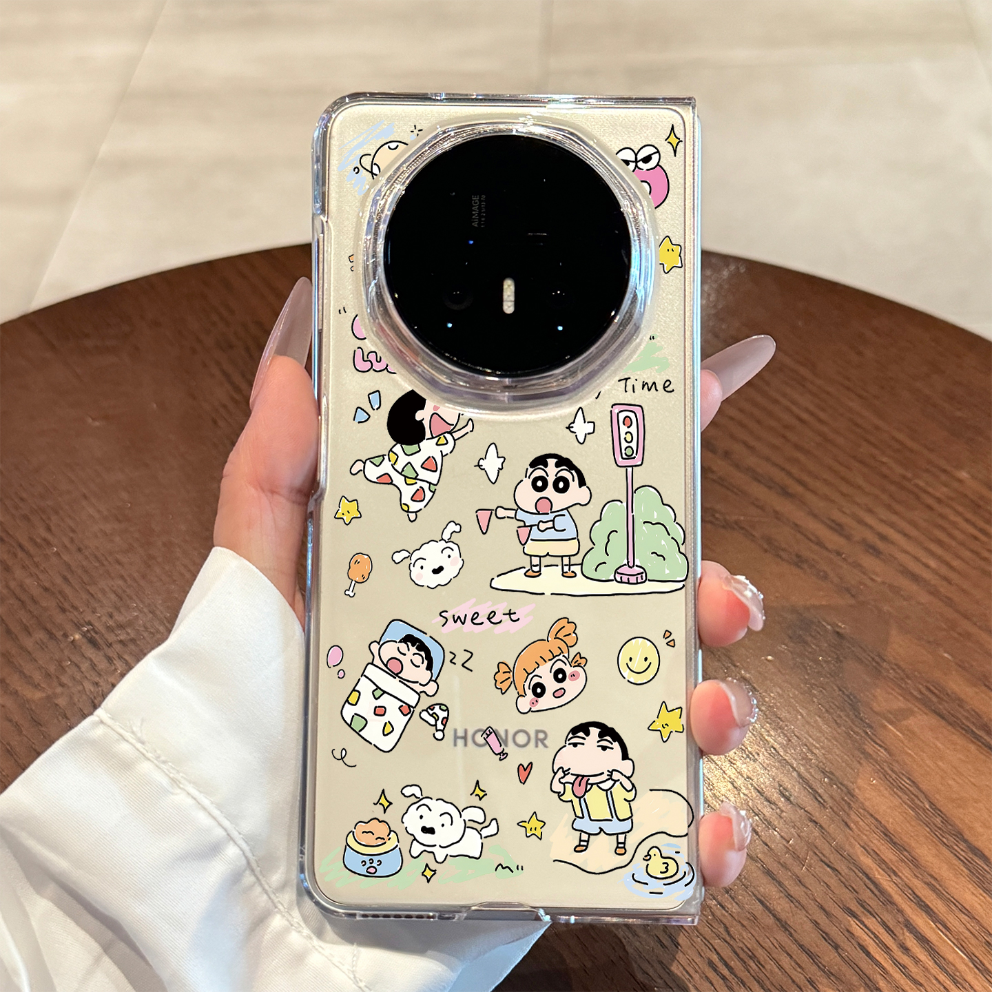 适用荣耀magicv5卡通蜡笔小新壳