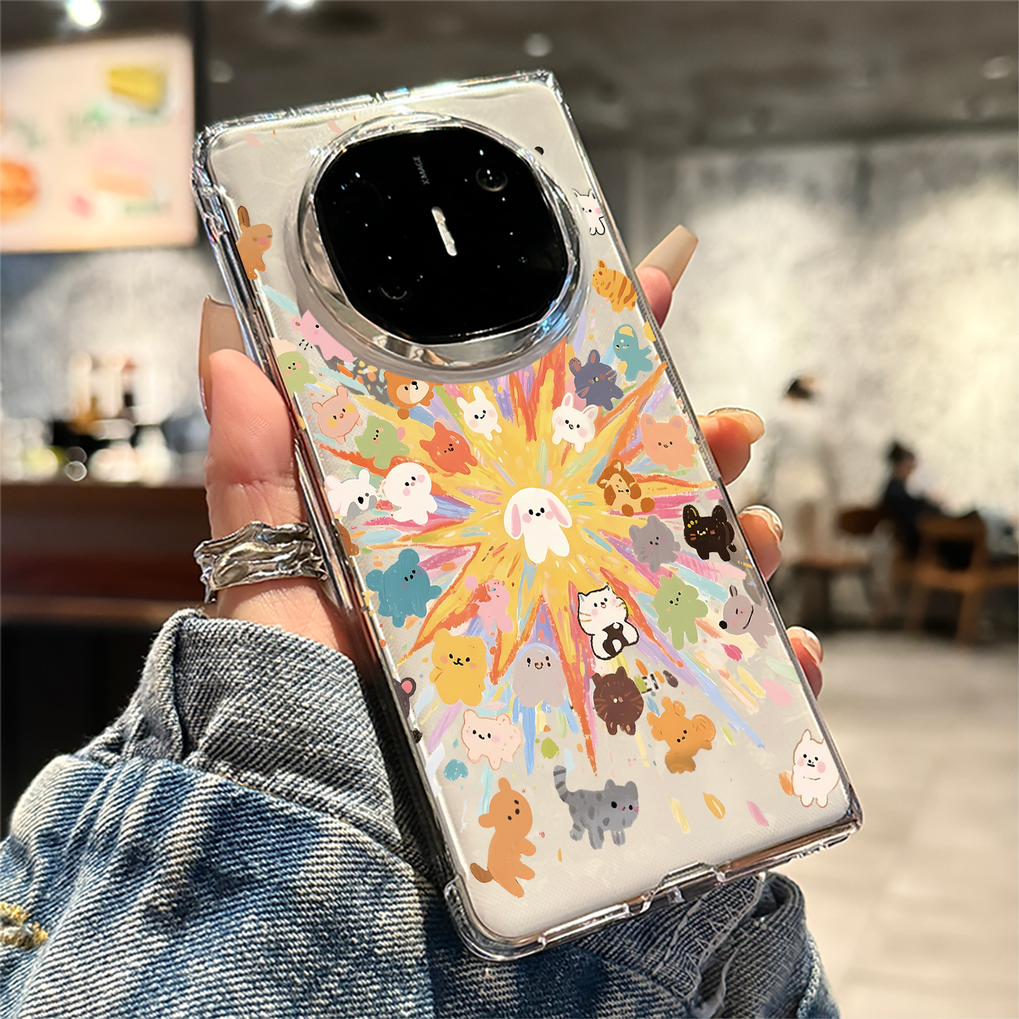 适用于华为折叠屏手机壳小动物