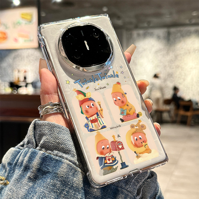 适用华为matex6卡通星星小人外壳