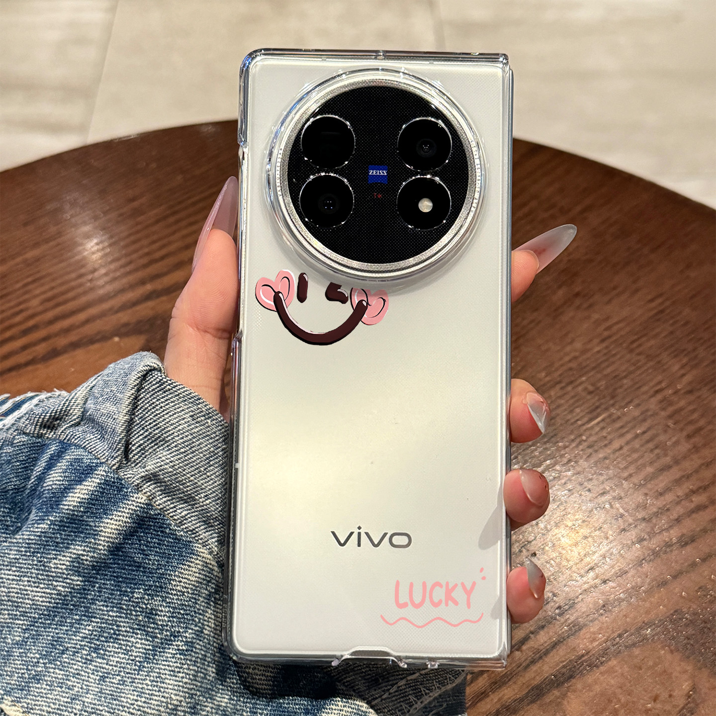 适用vivoxfold5笑脸爱心手机壳