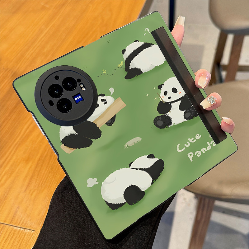 vivoxfold3pro熊猫草坪手机壳