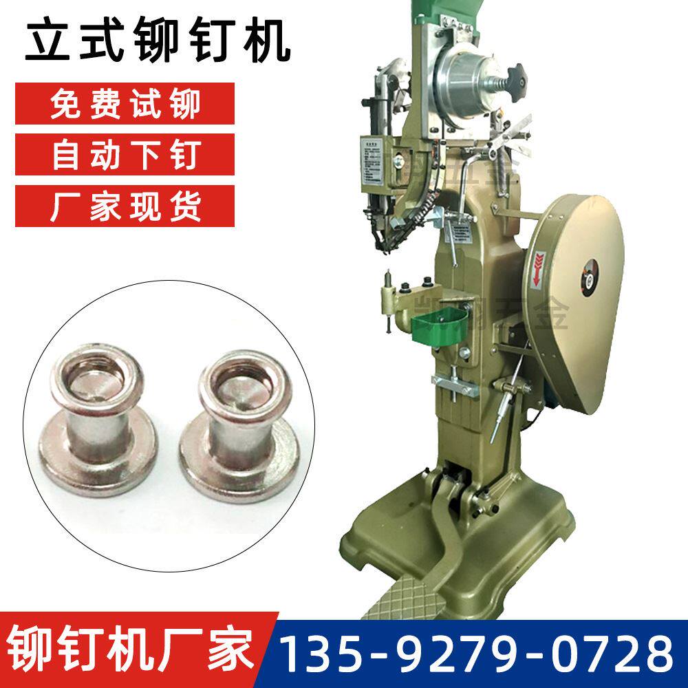 全自动铆钉机 头盔箱包柳钉机打钉铆接半空心铆钉 小型立式铆钉机