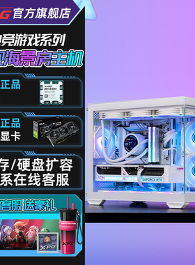 威刚XPG AMD锐龙R7 9800X3D/9700X RTX5080/5070ti/5060白色海景房台式组装电脑主机游戏电竞旗舰店diy整机