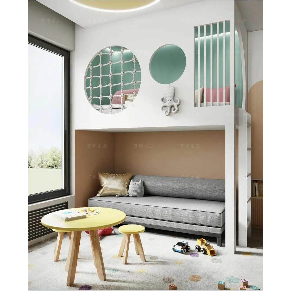 定制实木床儿童双层高低床城堡公主床树屋床上床下书桌衣柜组合床,住宅家具,高低/子母床,淘宝优惠券,粉丝福利购,淘宝优惠卷