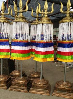 苏勒德 苏鲁锭蒙古战旗 蒙古特色装饰品摆设大型工艺品摆件苏力德