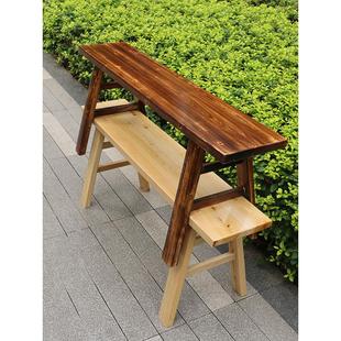 实木长凳子条凳家用靠墙板凳长登子火锅木板凳餐桌长条凳小木凳子